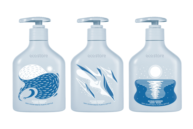 Ecostore エコストア 100 海洋プラスチックごみをリサイクルした限定ボトルのハンドウォッシュを6月8日 世界海洋デー より数量限定で発売 株式会社マッシュホールディングスのプレスリリース
