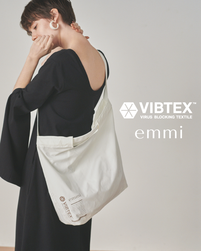 あなたを守る服” 抗ウイルス素材を使用した「emmi×VIBTEX