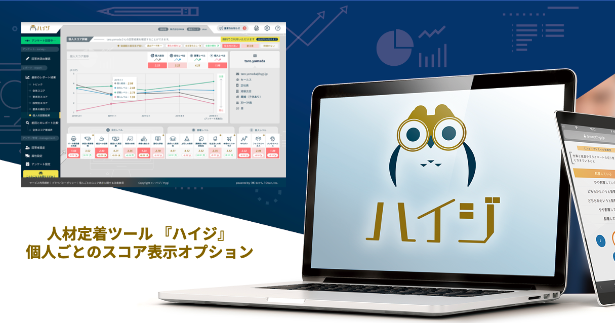 人材定着ツール ハイジ『個人ごとのスコア表示オプション』β版を無料リリース