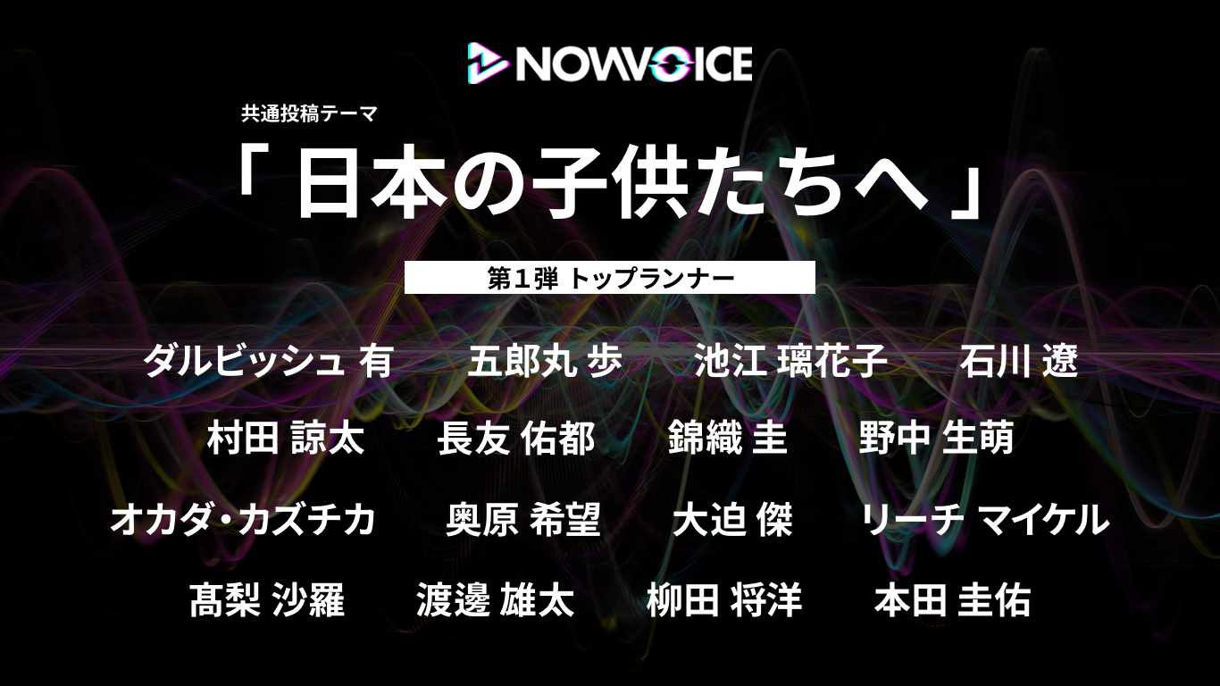 日本を代表するトップアスリートから始まる音声革命 プレミアム音声サービス Nowvoice のサービス提供開始 株式会社運動通信社のプレスリリース