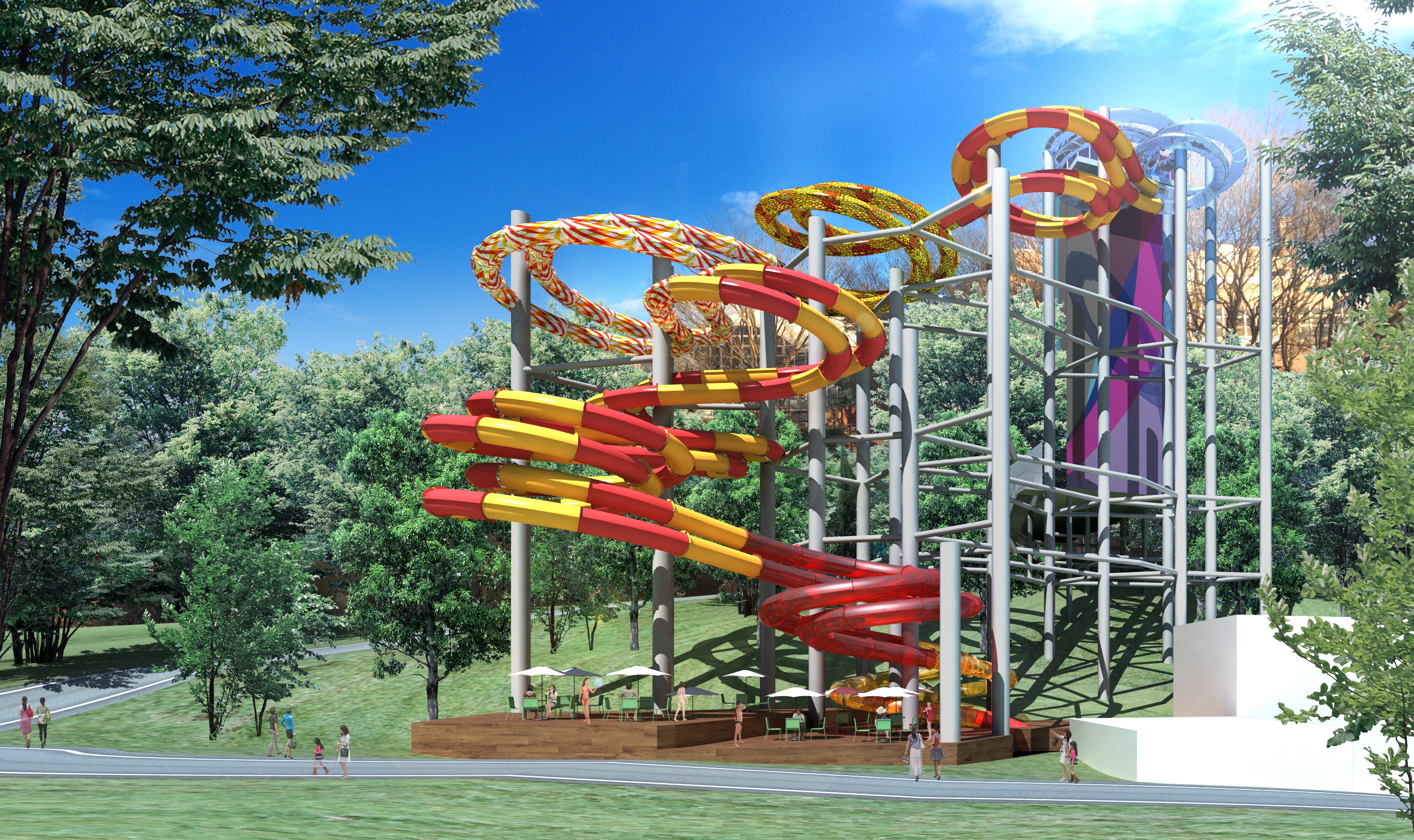 高低差 長さともに日本一のボディスライダー誕生 常磐興産株式会社のプレスリリース