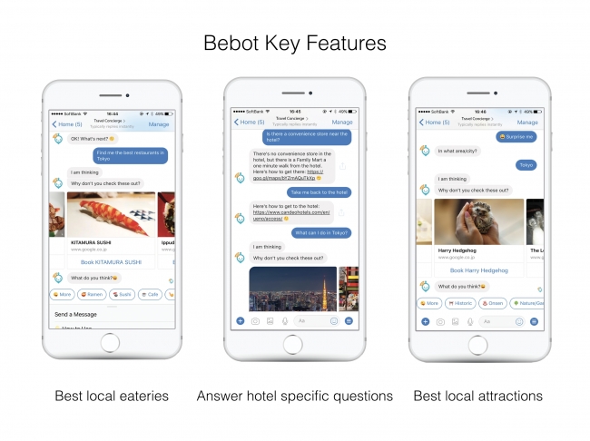 Bebot Features - AI Concierge by Bespoke Inc.