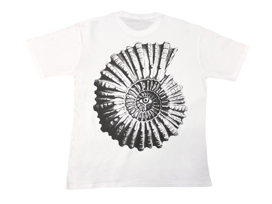 アンモナイトTシャツ（ホワイト）：3,000円(税込)