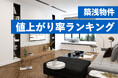 購入後、入居前なのにさらに価格上昇のマンションも。東名阪の築浅マンション価格値上がり率ランキング発表
