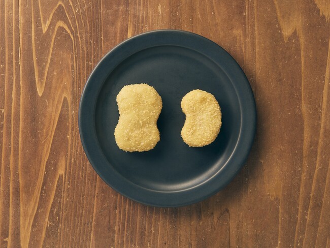 左：チキンナゲット　右：鶏とおからのチキンナゲット