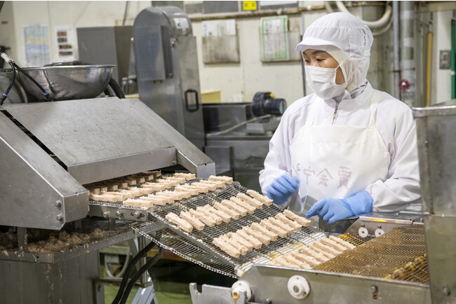 鶏肉を使用した加工品(冷凍食品)製造
