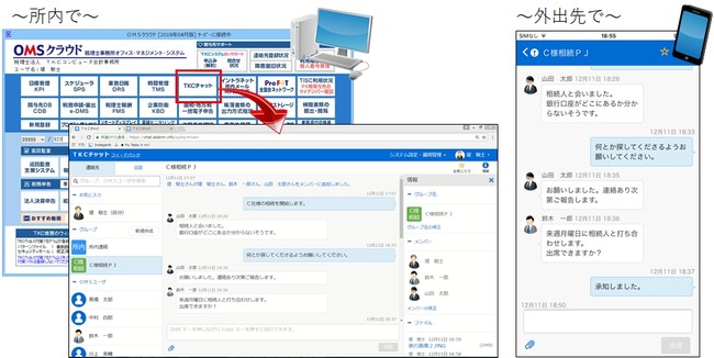 税理士事務所に特化したチャットツール「ＴＫＣチャット」を提供開始