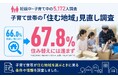子育て世帯の66％が「住む地域」を見直し。妊娠中から検討が始まり、3歳までに住み替えが進む傾向