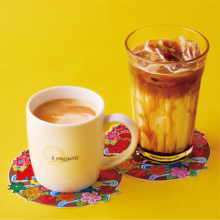 沖縄黒糖を使用したカフェラテ