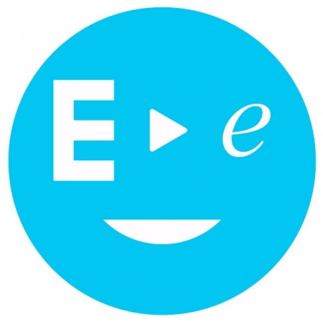 ロゴ説明：「大文字のE」から「小文字のe」で、「省エネ」を推進する笑顔のエネルギー管理士を表現しています。