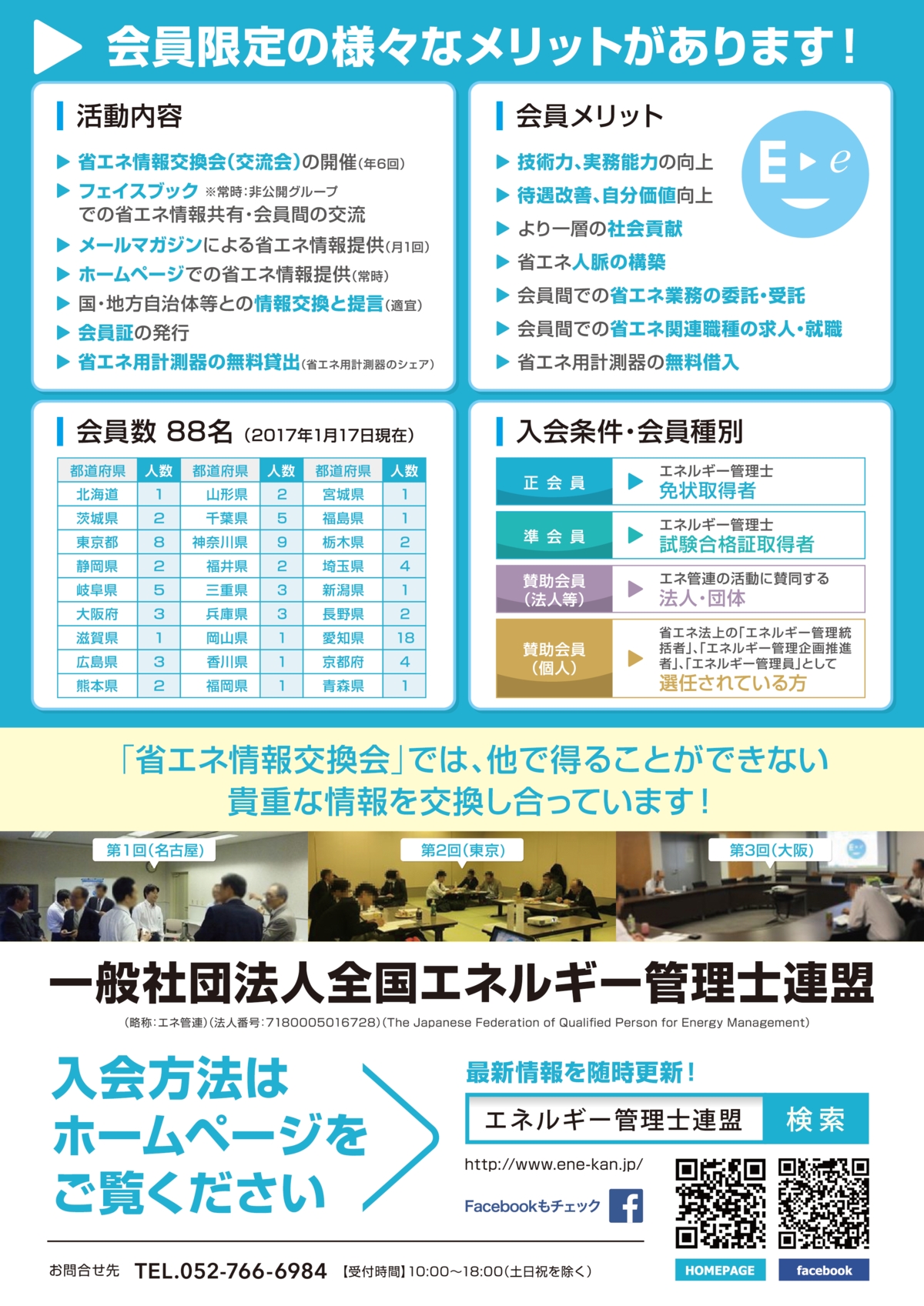 国家資格「エネルギー管理士」の日本で唯一の有資格者団体【一般社団法人全国エネルギー管理士連盟】は4月1日に設立1周年となります。第9回省エネ情報交換会を開催致します。 |エネ管連のプレスリリース 国家資格「エネルギー管理士」の日本で唯一の有資格者団体【一般社団法人全国エネルギー管理士連盟】は4月1日に設立1周年となります。第9回省エネ情報交換会を開催致します。 |エネ管連のプレスリリース