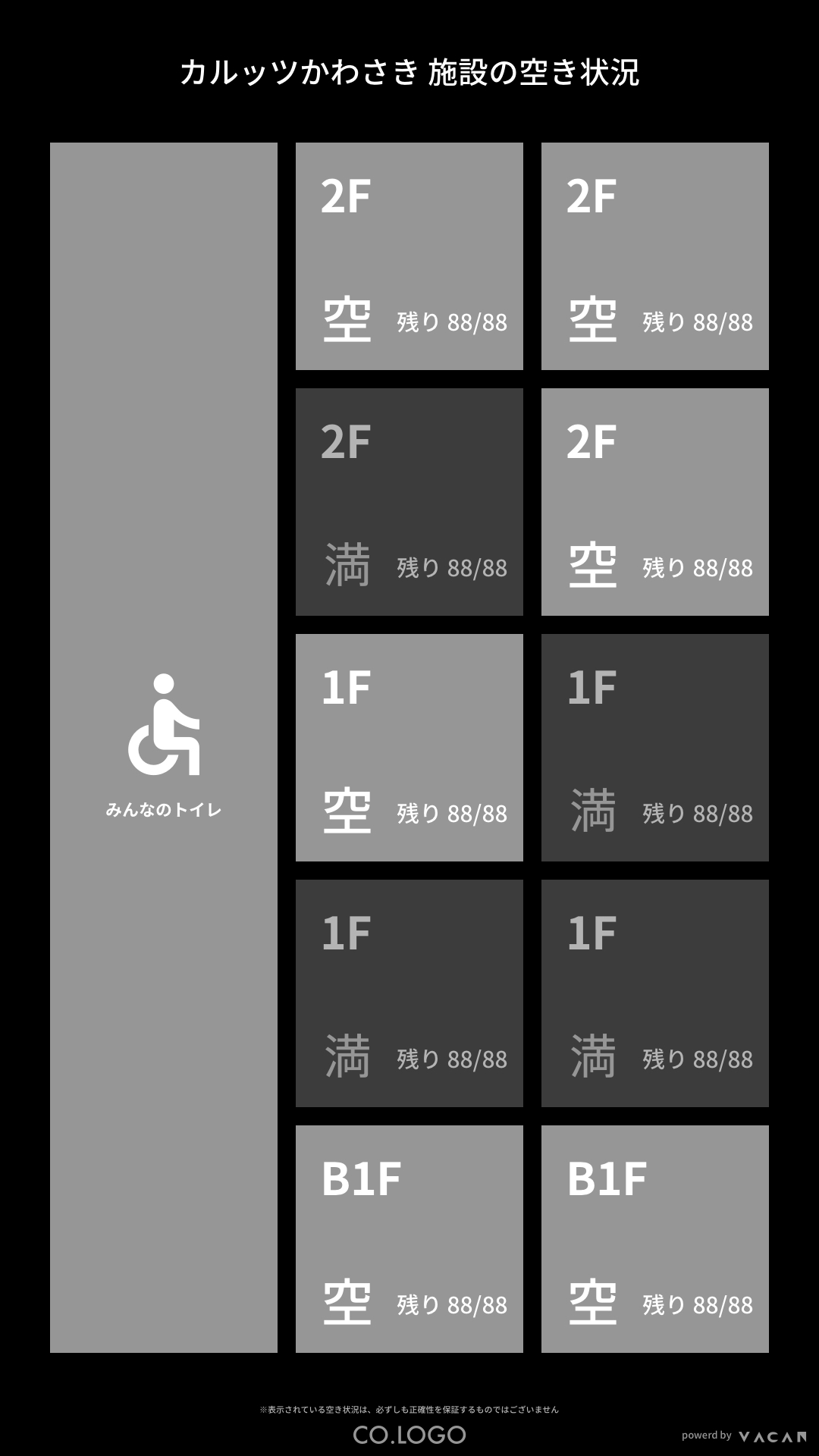 Iotを活用し川崎駅周辺の多目的トイレの空満状況をマップに表示します