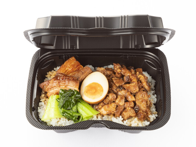 豚角煮とルーロー飯弁当２.