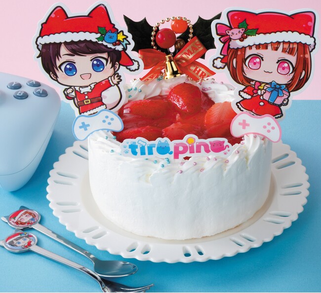 「ちろぴの」サンタの『クリスマスいちごケーキ 4号』