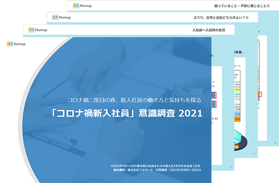 コロナ禍の新入社員に調査を実施