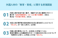 20〜60代の309名に調査！外国人材が日本で長く働き、活躍するために重要なサポート第1位は「日本の職場文化・ルールに関する教育」