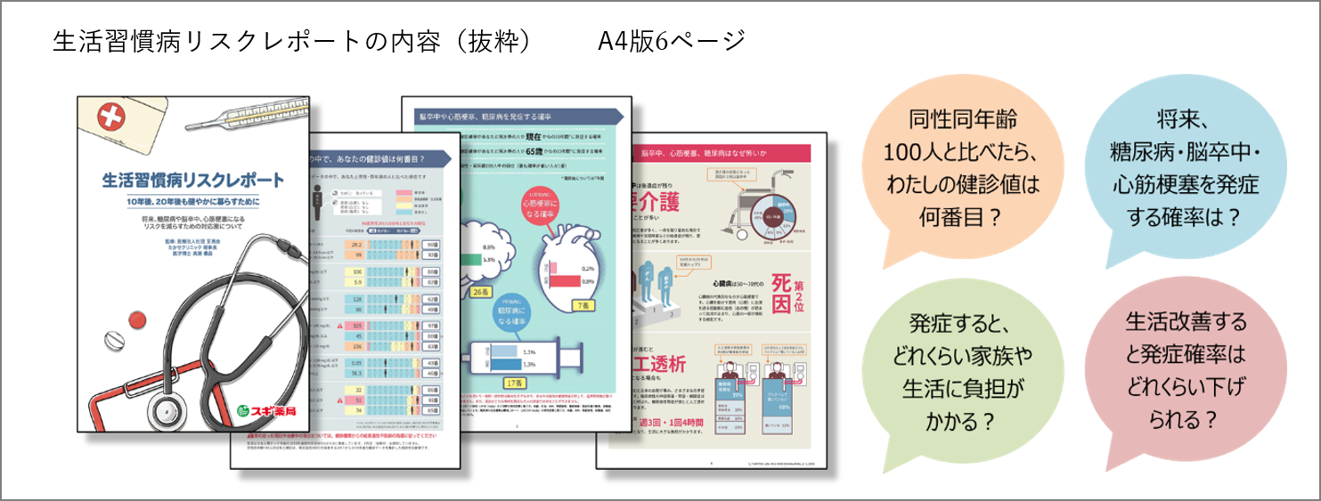 スギ薬局の 生活習慣病リスクレポート が東京都中野区での受診勧奨の効果アップ策に採用されました スギホールディングス株式会社のプレスリリース