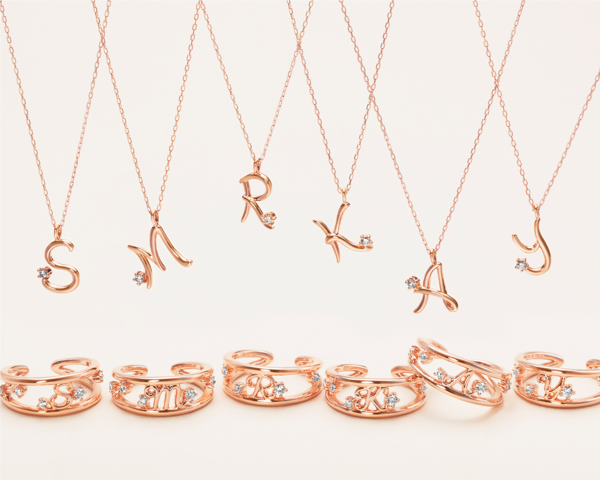 パーソナルに身に着けられるお守りジュエリー Canal 4 からイニシャルジュエリー発売 ４ のプレスリリース