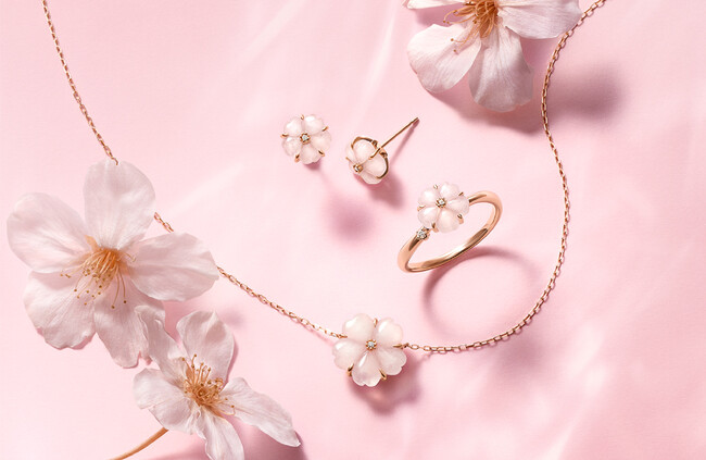 春の装いに愛らしさと軽やかさを添える桜ジュエリー ４℃の「2024 SAKURA Collection」 | ORICON NEWS