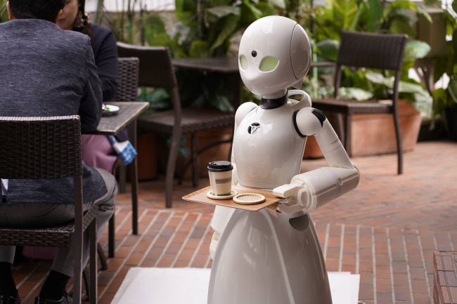 分身ロボットカフェで働くOriHime-D