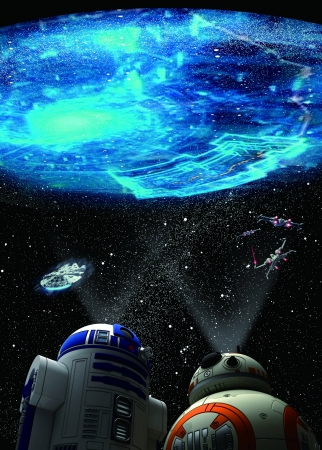 世界初 スター ウォーズの 8 と R2 D2 が映し出すブルーマップの結合を ホームスター が再現 セガトイズのプレスリリース
