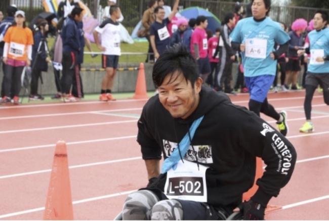 車いすソフトボール日本代表 キャプテン　石井康二選手 （2014年大会）