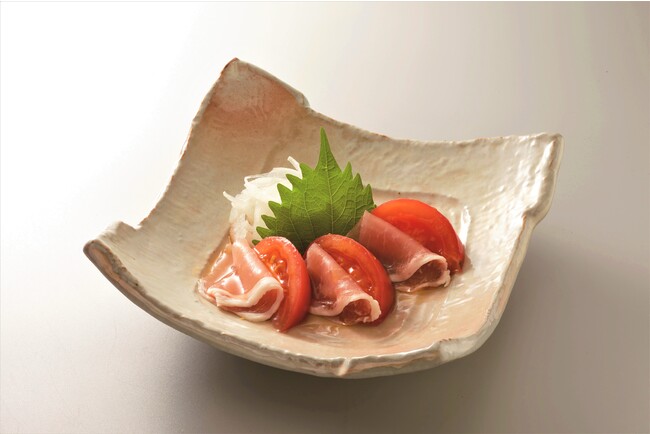 生ハムとトマトの和風カルパッチョ