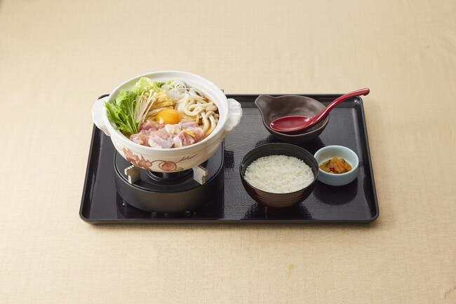 名古屋コーチン入り鍋焼うどん定食　１,２９９円(税込　１,４２８円)