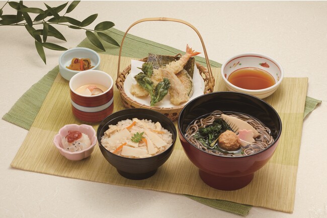 筍ご飯と若竹そば膳 　１,３９９円(税込１,５３８円)