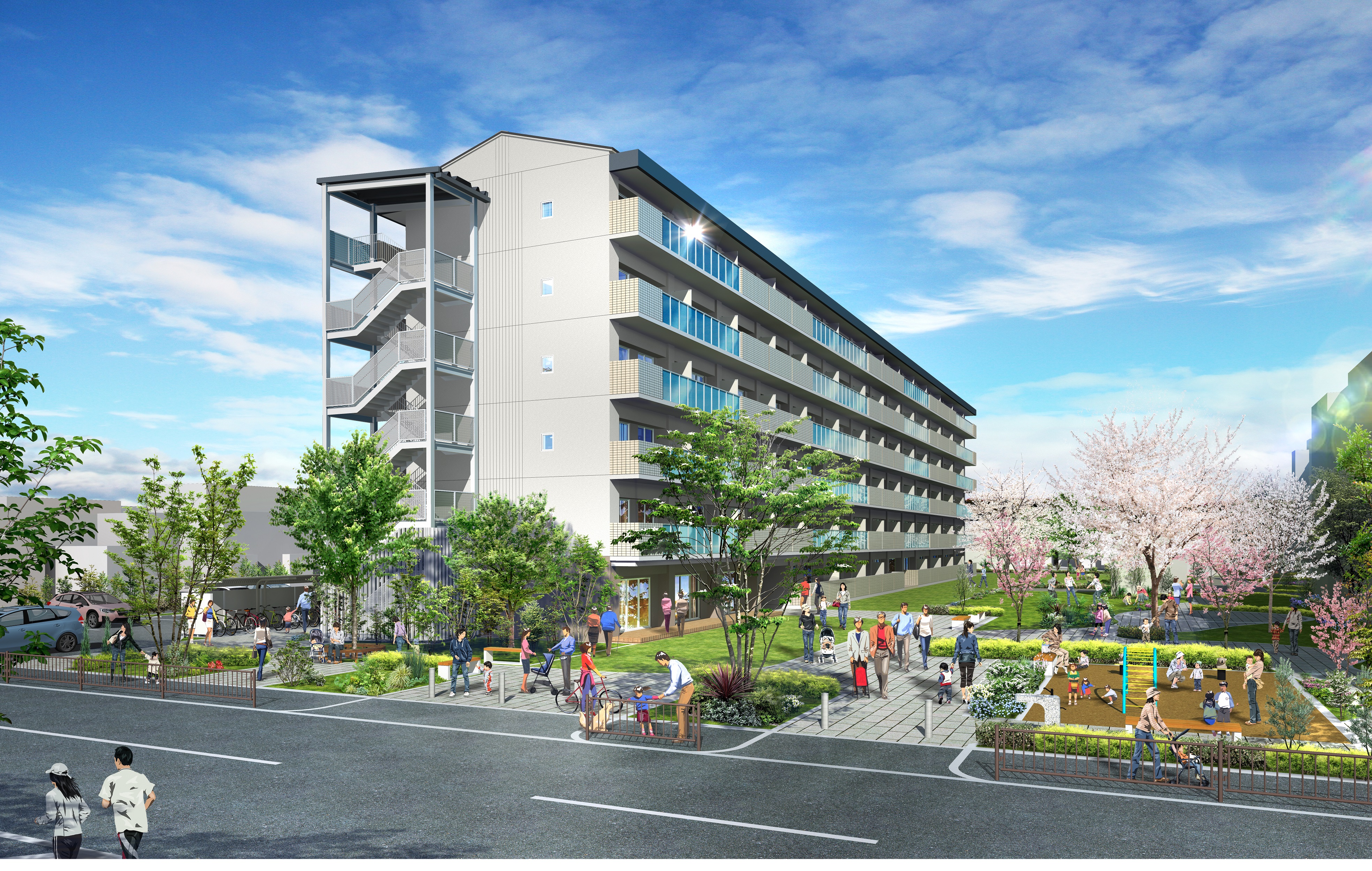 東大阪市に公社賃貸スマリオの新築マンションが完成 地域のコミュニティを育む Oph長瀬さくらテラス 大阪府住宅供給公社のプレスリリース