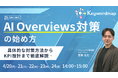 【4/20(月)～24(金)】オンラインセミナー『AI Overviews対策の始め方 - 具体的な対策方法からKPI設計まで徹底解説 -』開催