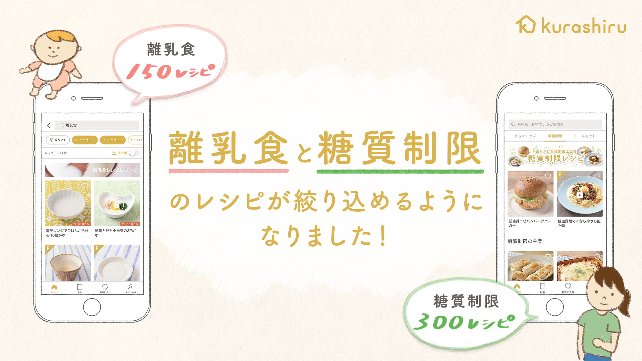 日本no 1のレシピ動画サービス クラシル が管理栄養士監修の離乳食レシピ 糖質制限レシピの絞り込み機能提供を開始 Dely株式会社のプレスリリース