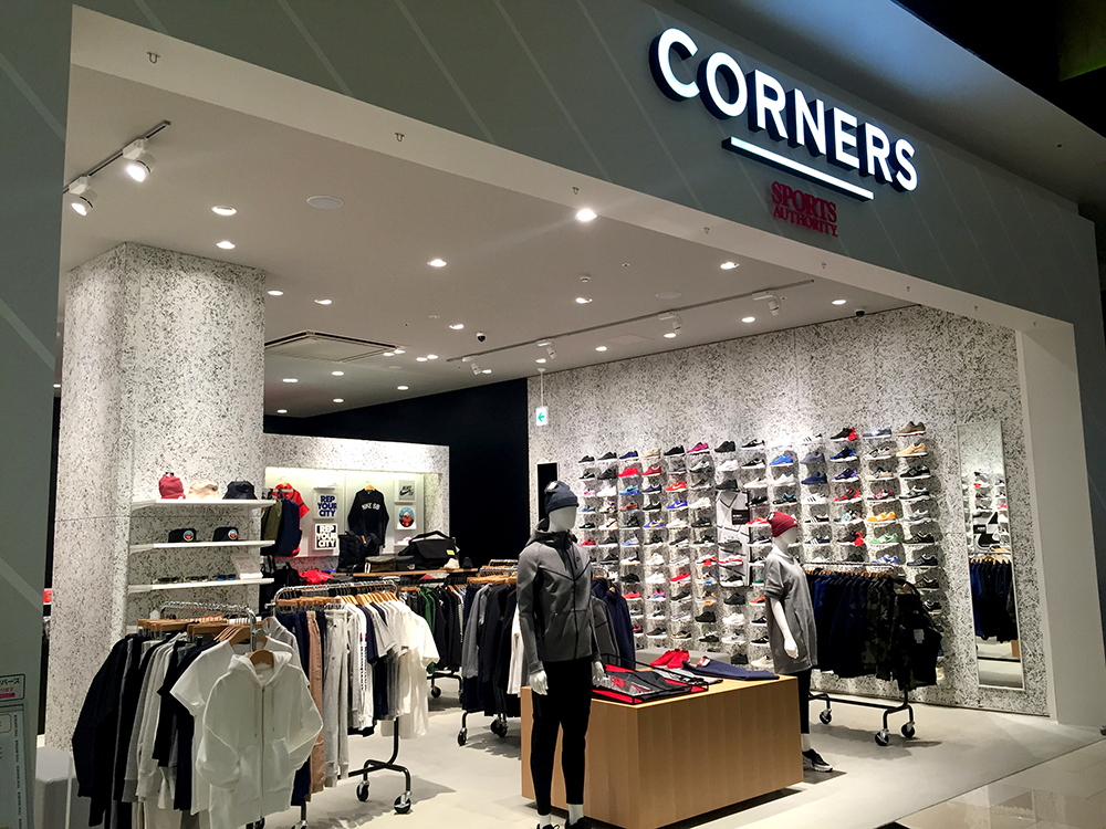 九州地方初出店 話題の スポーツ ファッション スタイルのセレクトショップ Corners が16年9月30日 金 グランドオープン 株式会社メガスポーツのプレスリリース