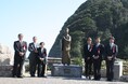 美空ひばり像 いわき市雲雀乃苑 移設除幕式