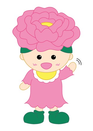 東員町子育て応援キャラクター「ピオニー」 東員町子育て応援キャラクター「ピオニー」