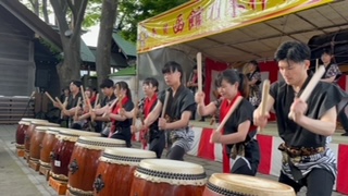 4月20日(土)は北斗市を中心に活動する「北斗浜分太鼓」のパフォーマンス 4月20日(土)は北斗市を中心に活動する「北斗浜分太鼓」のパフォーマンス