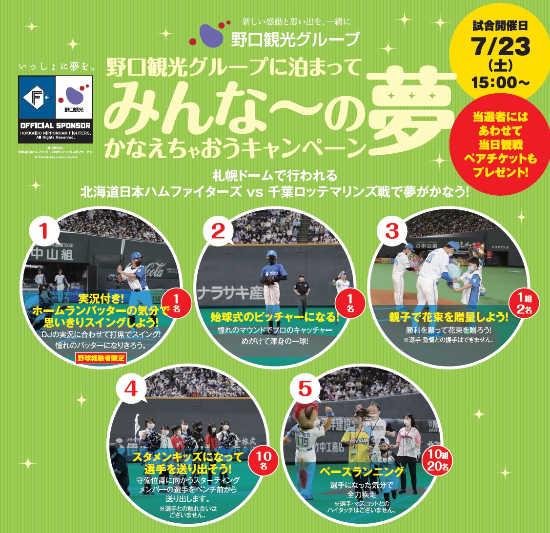 北海道日本ハムファイターズ１０月１０日(日) 札幌ドーム ペアチケット