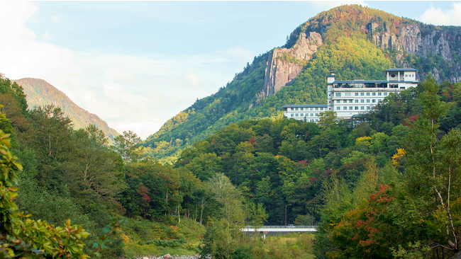 層雲峡　朝陽亭外観