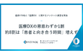 医療DXの恩恵わずか1割、約8割は「患者と向き合う時間」増えず【医師470名に医療DXの実態を調査】