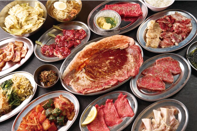 イチ推し!名物!!黒毛和牛のはみ出るカルビも食べられるめちゃ得コース 5,980円(税込)※3名様イメージです。 イチ推し!名物!!黒毛和牛のはみ出るカルビも食べられるめちゃ得コース 5,980円(税込)※3名様イメージです。