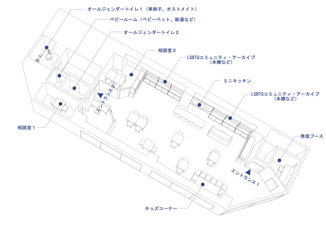 『プライドハウス東京レガシー』レイアウト案（俯瞰図）