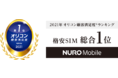 「NUROモバイル」、2021年 オリコン顧客満足度®ランキング  「格安SIM」において総合1位を受賞