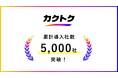 日本最大級の営業代行プラットフォーム「カクトク」、累計導入社数が5,000社を突破!