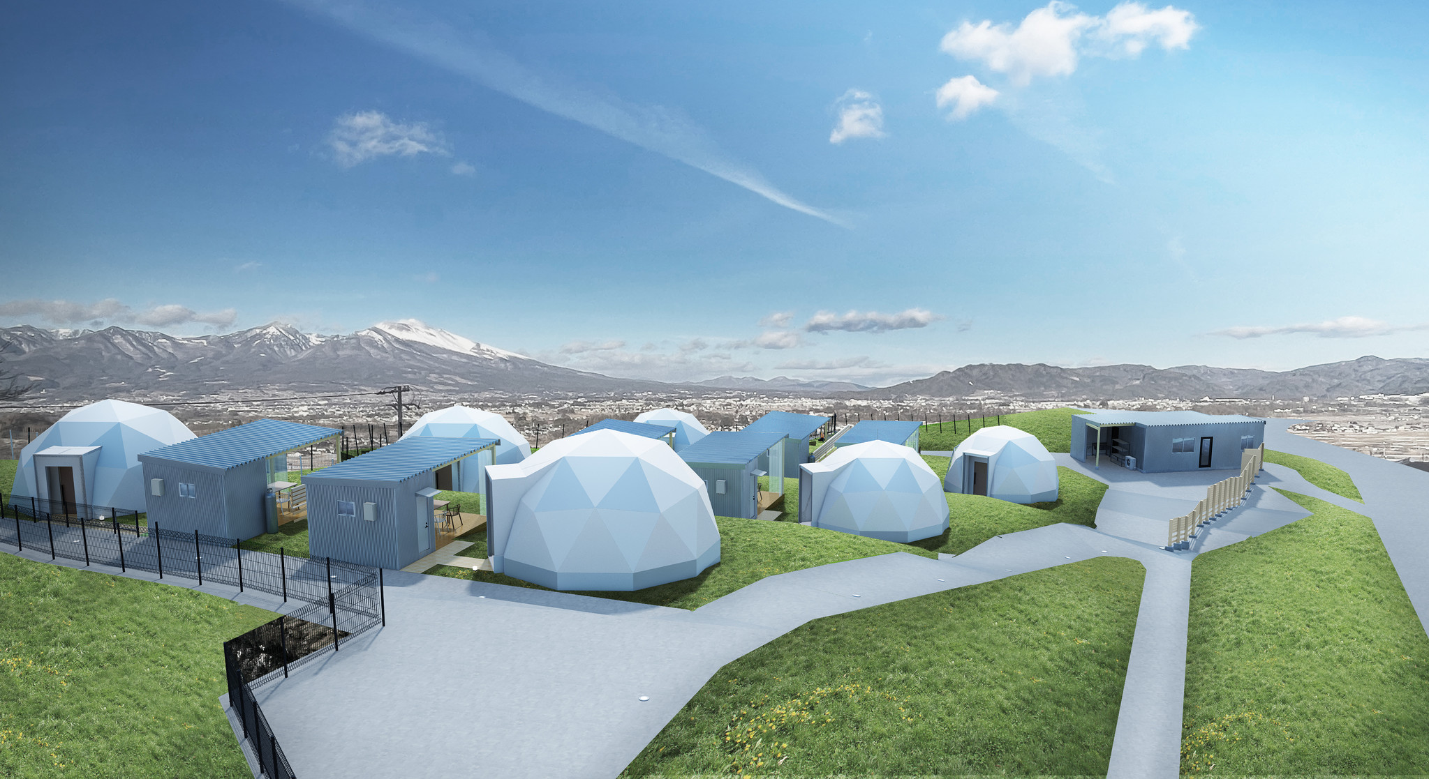 のぞみグランピング スパ 佐久 軽井沢が長野県佐久市にオープン Dot Homesのプレスリリース