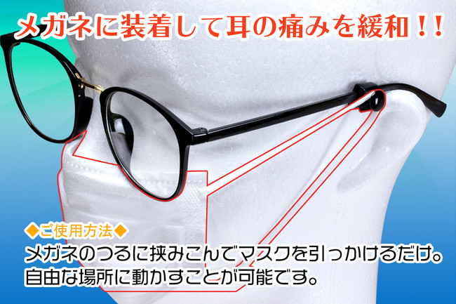 メガネ マスク装着感を快適に 日本製 メガネに付けるマスク留めクリップ Ver 2 S Mサイズ 各1セット入り Bfullネットショップにて販売中 お客様の声を反映した改良版 株式会社ｂｆｕｌｌのプレスリリース