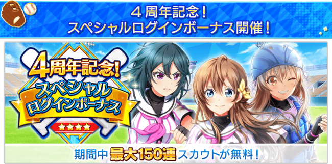 ログインボーナス開催期間：6月27日(日) 4：00~8月1日(日)3：59