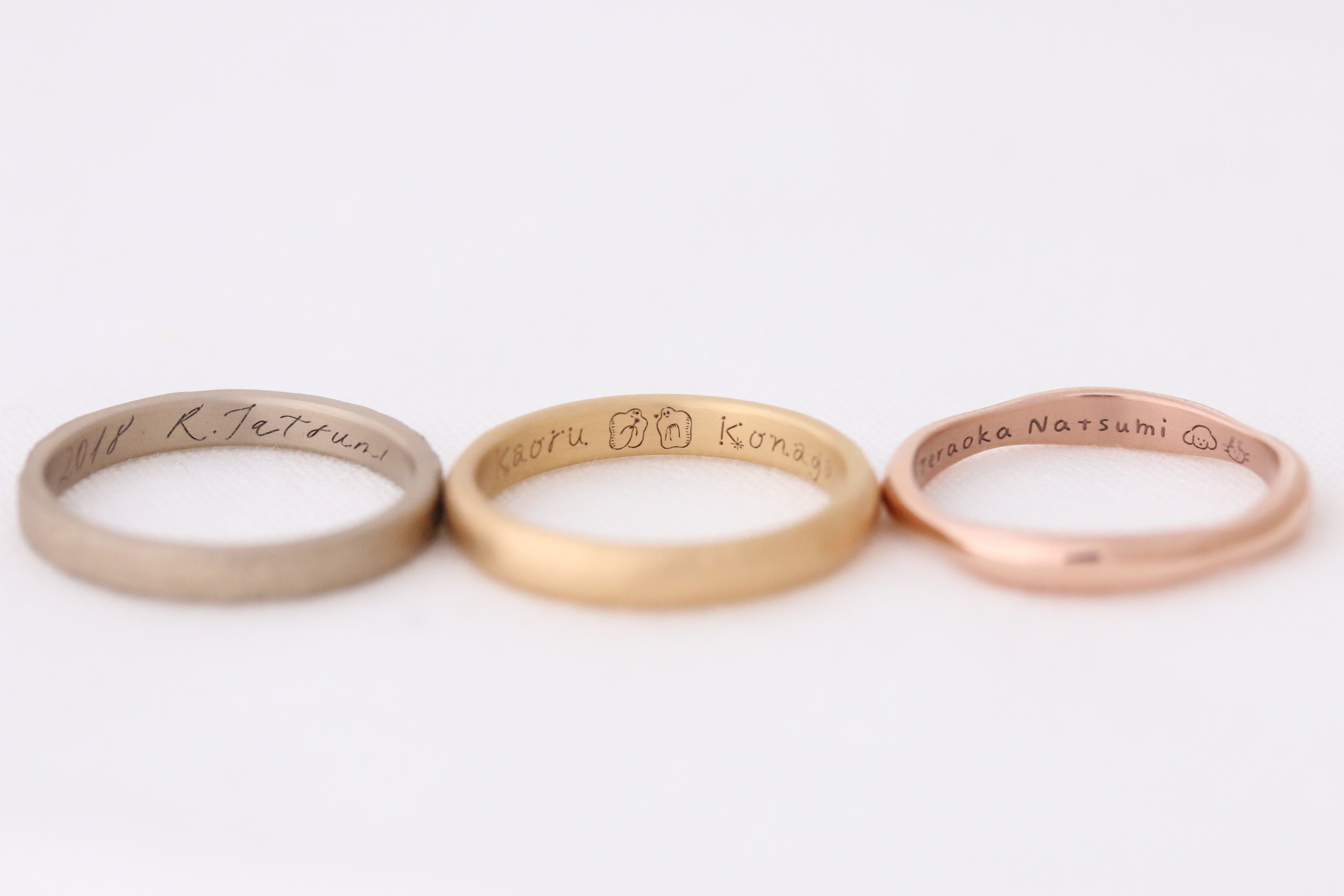 Uchimariオリジナルフォントを結婚指輪に刻印できる アーティスト刻印 がスタート 株式会社encochiのプレスリリース