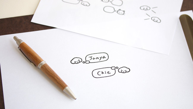 『ふきだし』には手書き文字を入れることができます