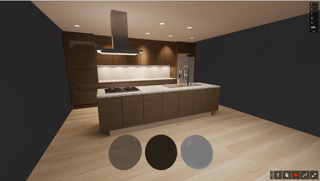 ■CGによるキッチン設備のイメージ