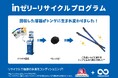 「inゼリーリサイクルプログラム」で回収した容器から製作したトング※1を回収にご協力いただいた学校や施設に寄贈ジョギングしながらごみ拾いをする「プロギング」でも活用